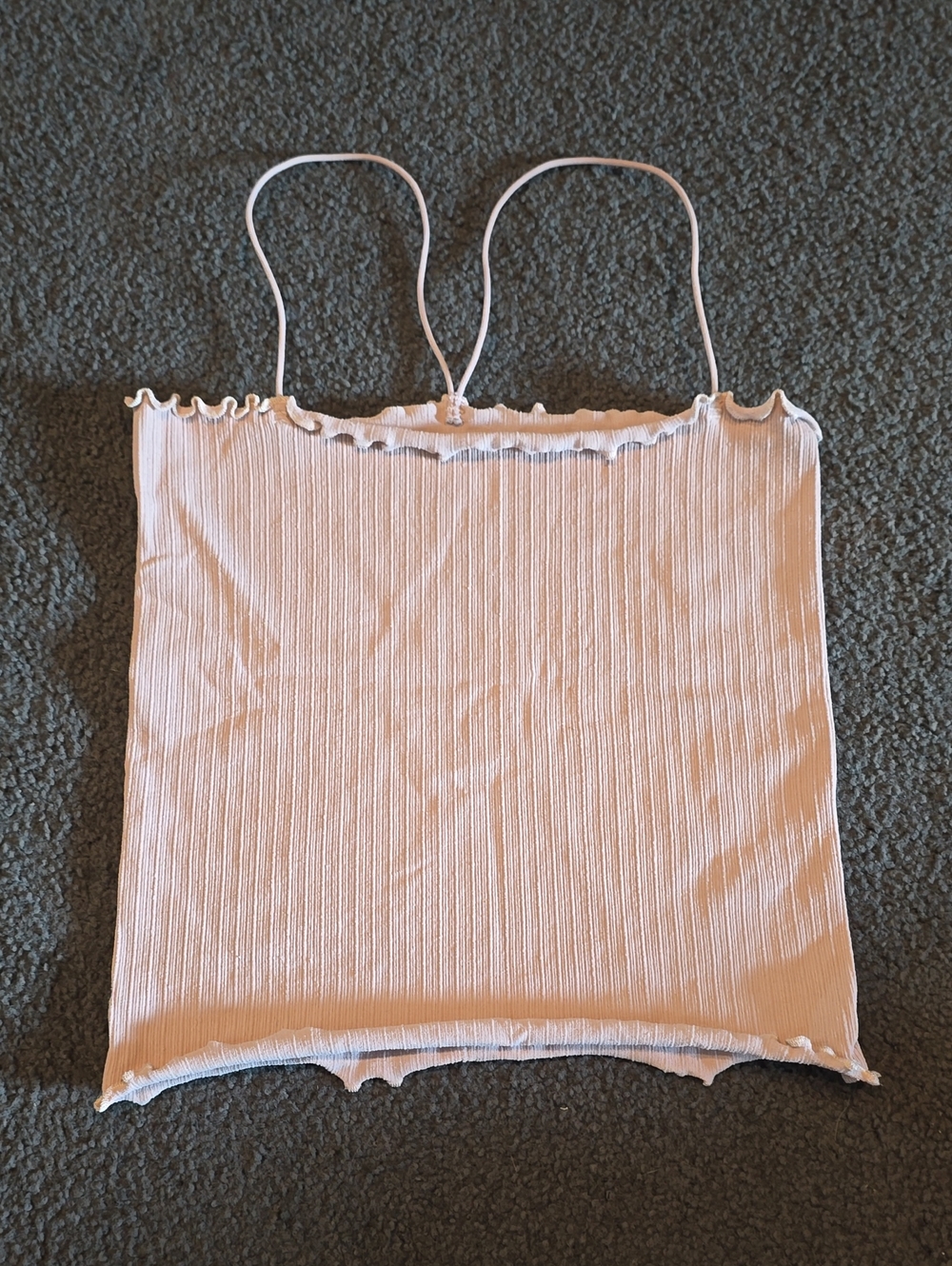 FP Movement by Free People Blush Ribbed Spaghetti Strap Crop